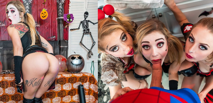 All Harley Quinn cosplay porn scenes
