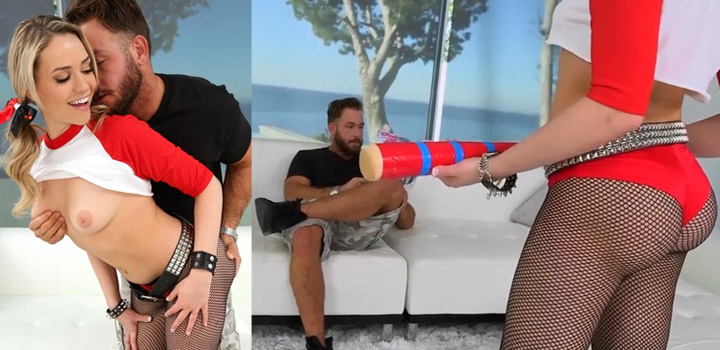 All Harley Quinn cosplay porn scenes - Mia Malkova