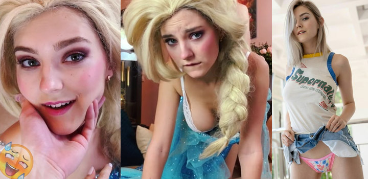 Eva Elfie cosplay stripper show