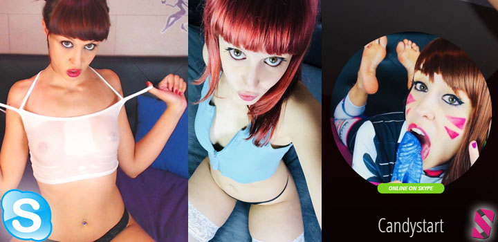Skype girl webcam sex: Candy Start