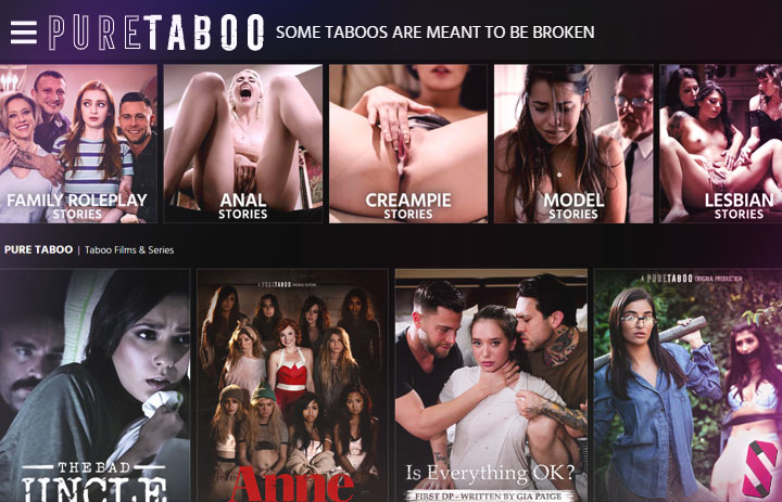 PureTaboo.com website screenshot