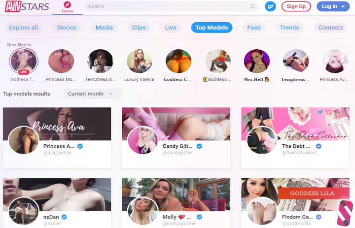 - List of pornstars to follow on AVN Stars - OnlyFans Alternative