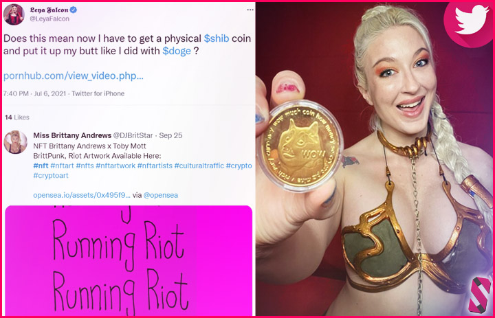 Crypto NFTs and Doge - - Most popular pornstar Twitter hashtags