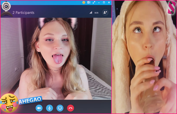 Sucking Doll - Best naughty Ahegao girls to cam and chat with on Skype