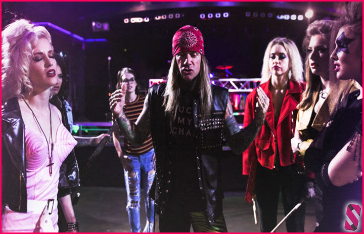 Steel Panther drummer Stix Zadinia in porn series Girlcore - All famous rock stars that starred in adult films (celeb porn cameo)